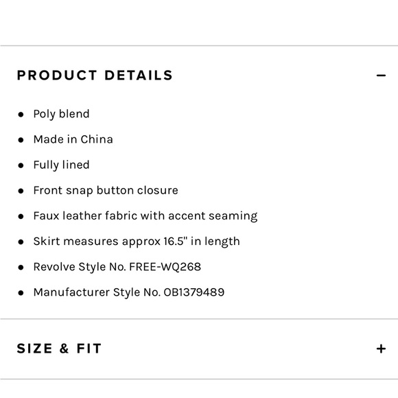 FREE PEOPLE Maisie Vegan Leather Black Mini Skirt - Picture 2 of 3